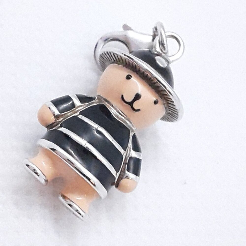 NEW sterling silver and enamel bear charm - Picture 3 of 10